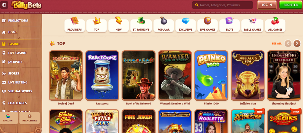 Erleben Sie den Spaß im BillyBets Online Casino Erleben Sie den Spaß im BillyBets Online Casino